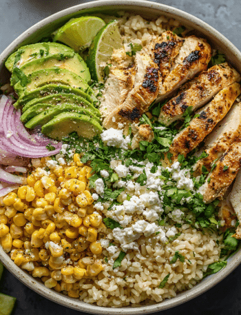 Easy Street Corn Chicken Rice Bowl