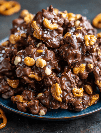 Sweet & Salty Chocolate Peanut Clusters