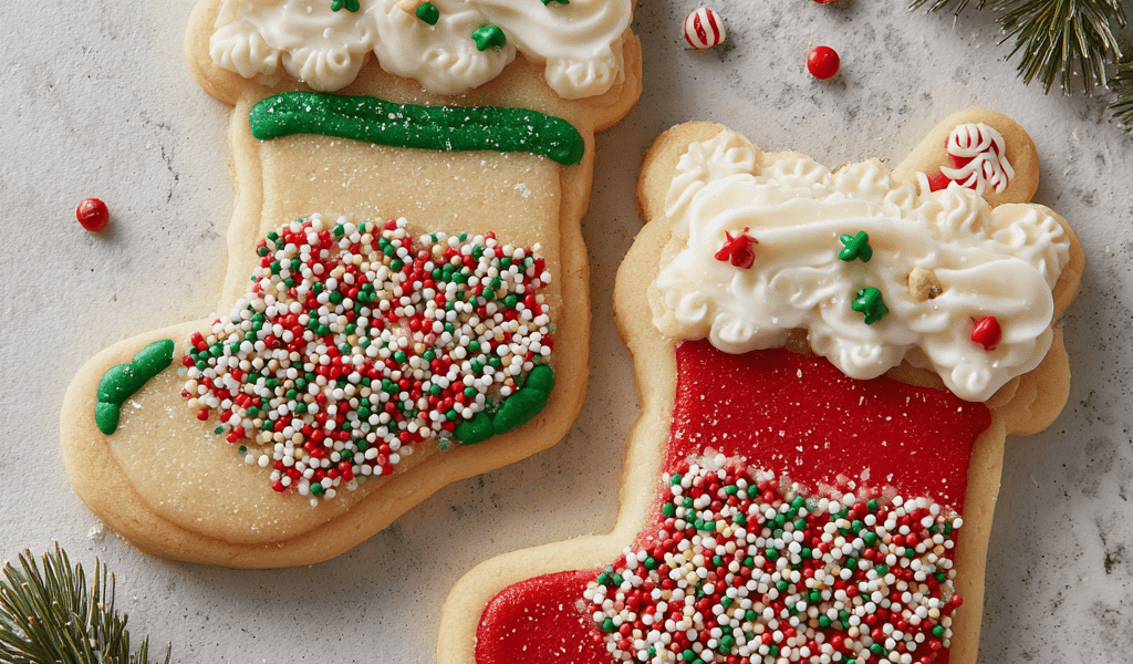 Stuffed Stocking Cookie Pouches