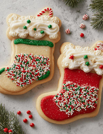 Stuffed Stocking Cookie Pouches