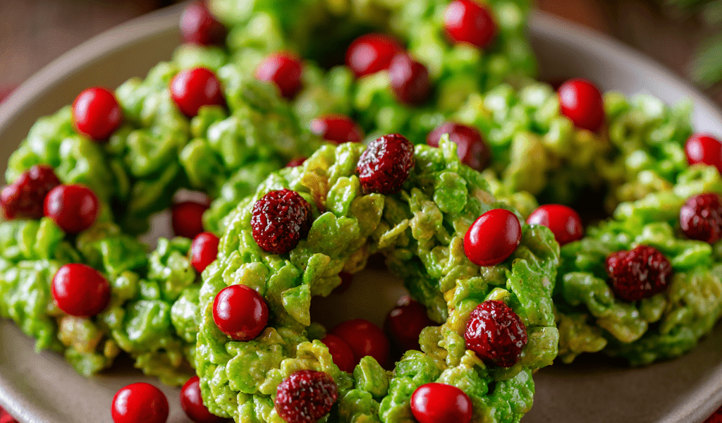 Christmas Wreath Cookies