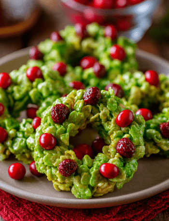 Christmas Wreath Cookies