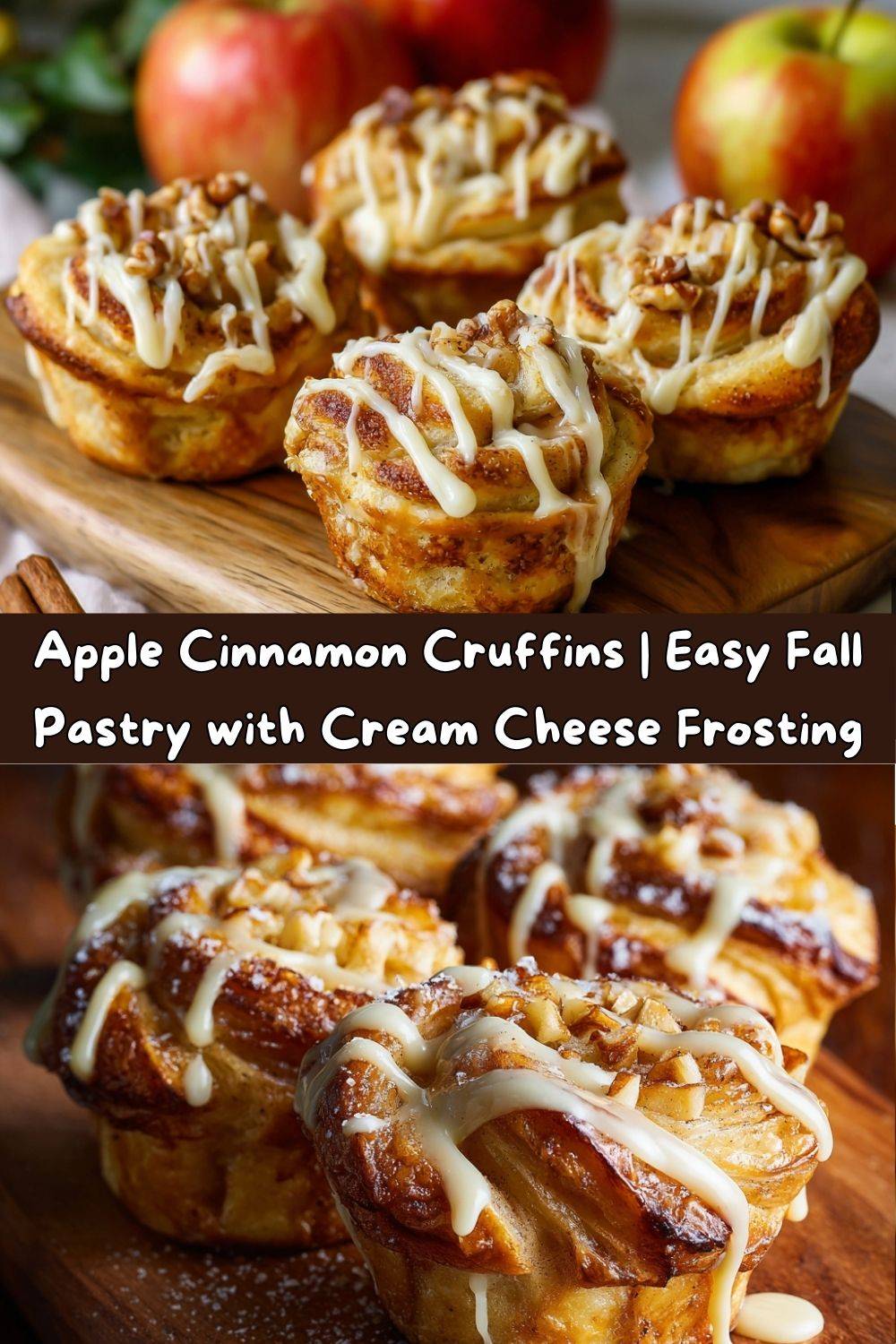 Apple Cinnamon Cruffins