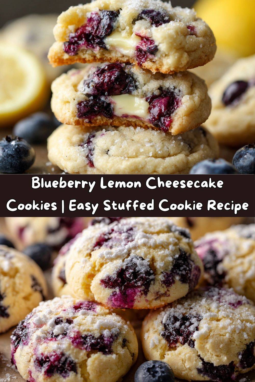 Blueberry Lemon Cheesecake Cookies