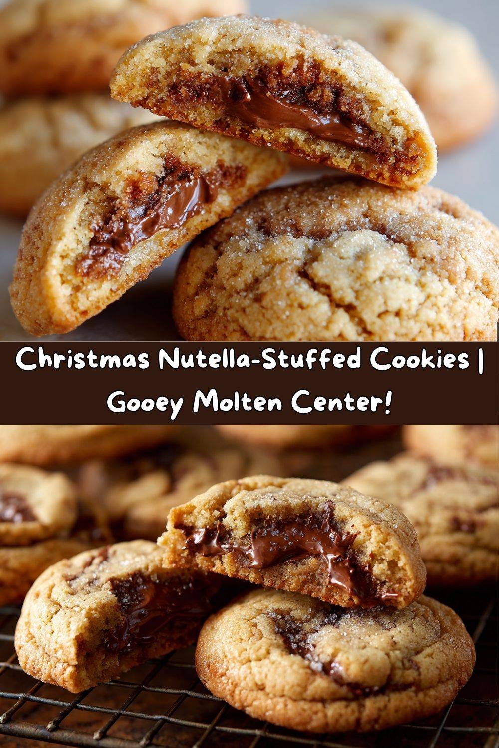 Christmas Nutella-Stuffed Cookies