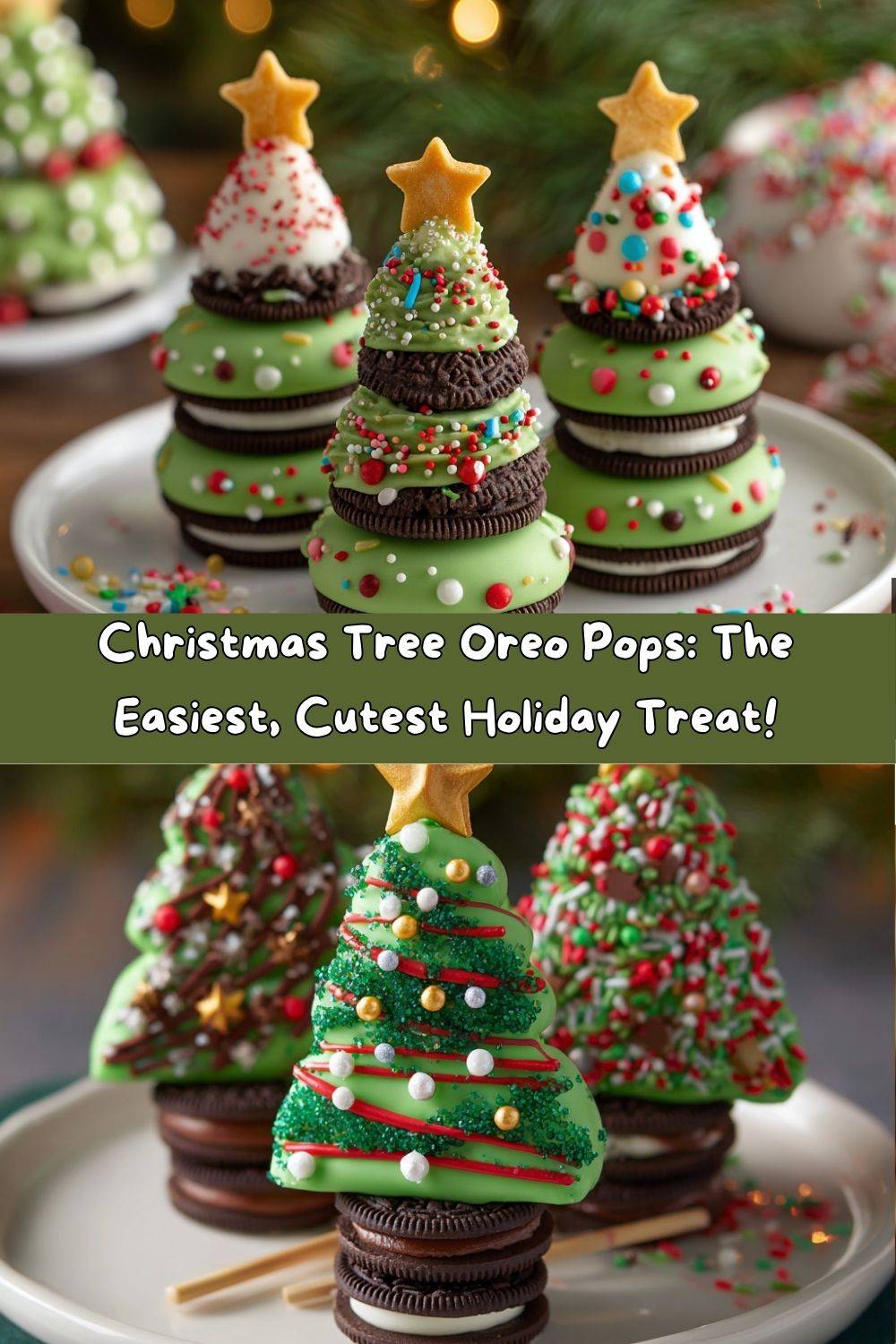 Christmas Tree Oreo Pops