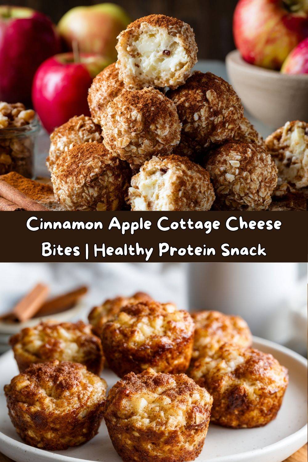 CINNAMON APPLE COTTAGE CHEESE BITES