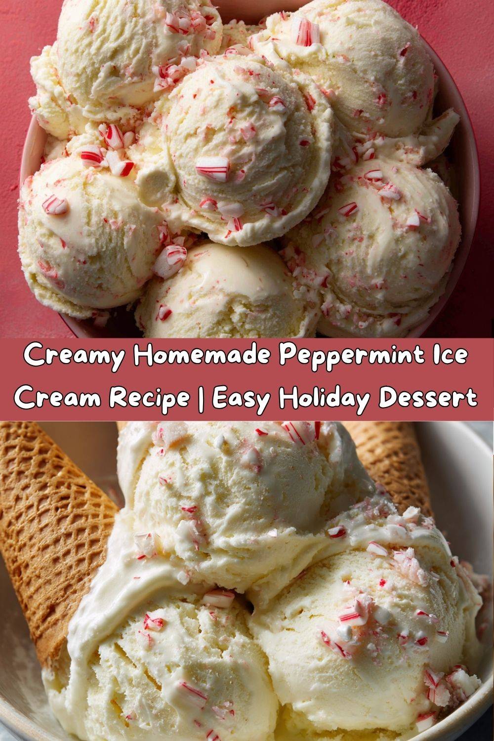 Creamy Peppermint Ice Cream