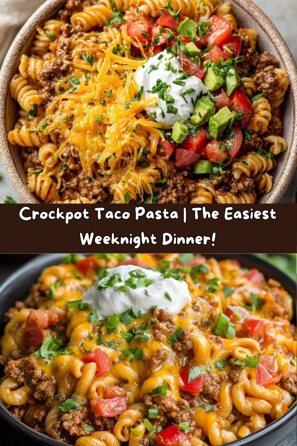 Crockpot Taco Pasta