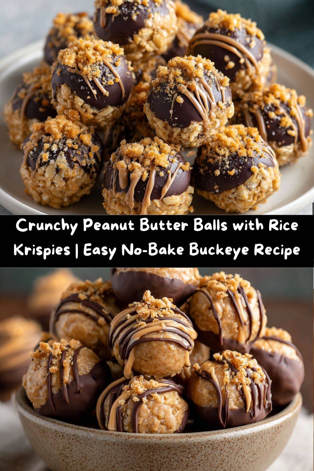 Peanut Butter Balls with Rice Krispies