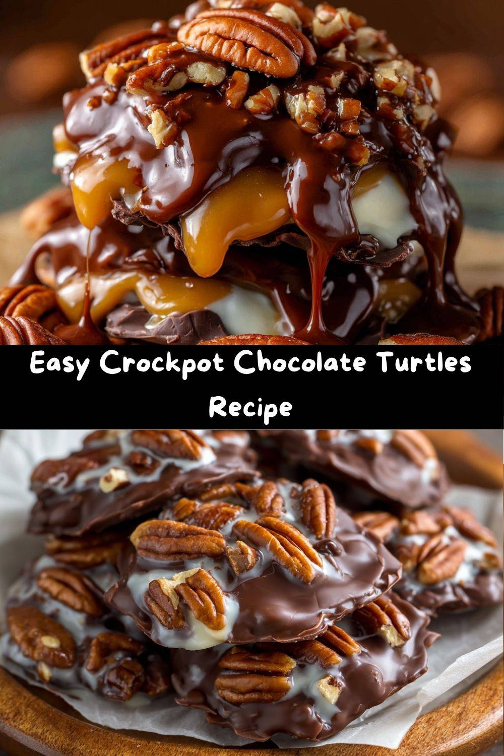 Crockpot Chocolate Turtles