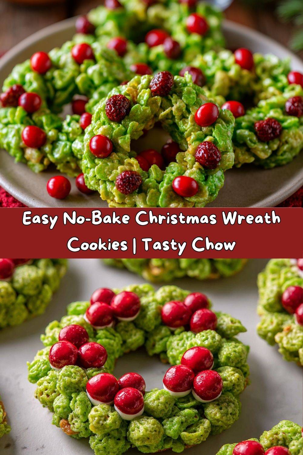 Christmas Wreath Cookies
