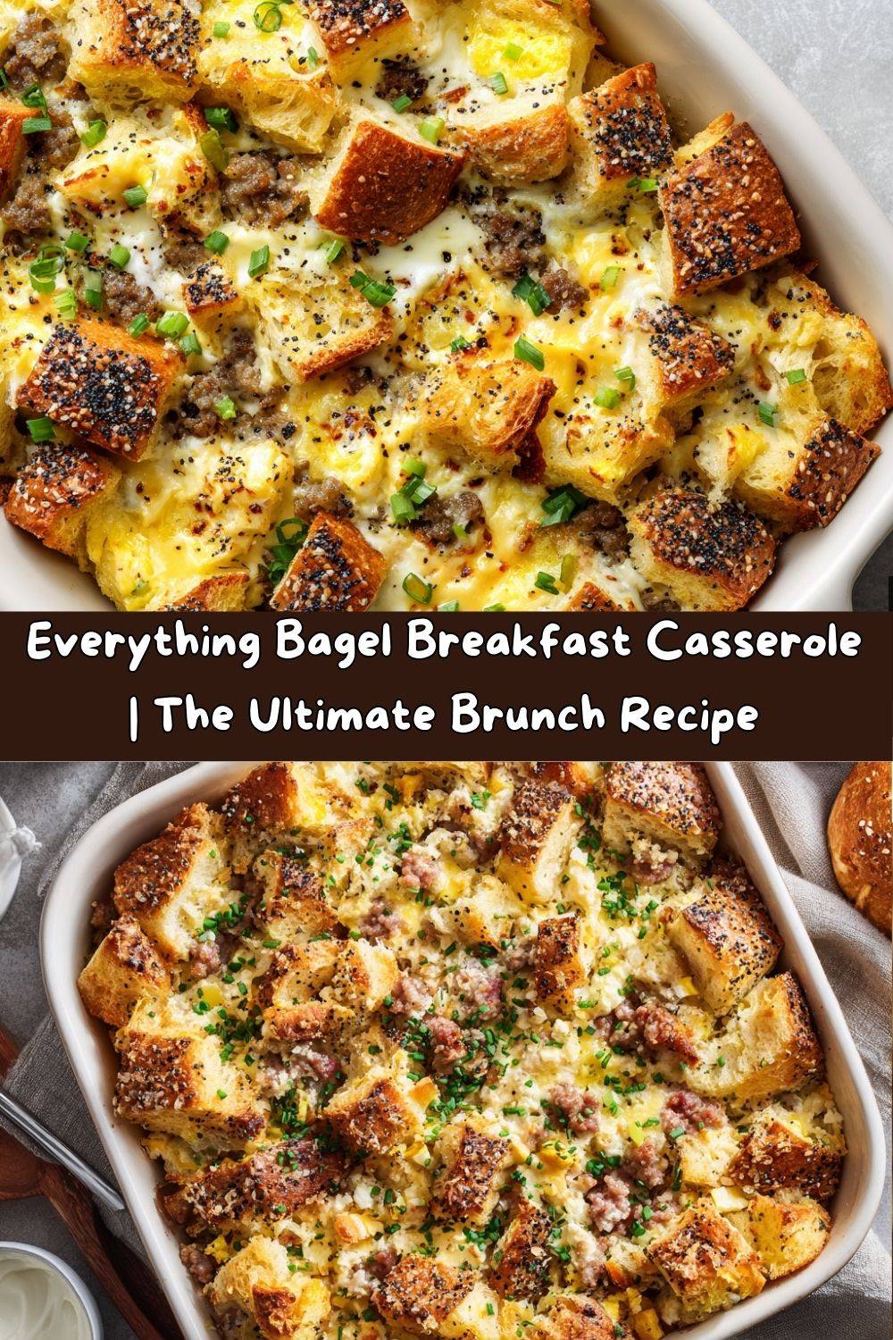 Everything Bagel Breakfast Casserole