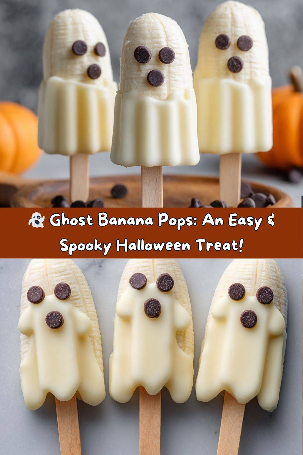 Ghost Banana Pops