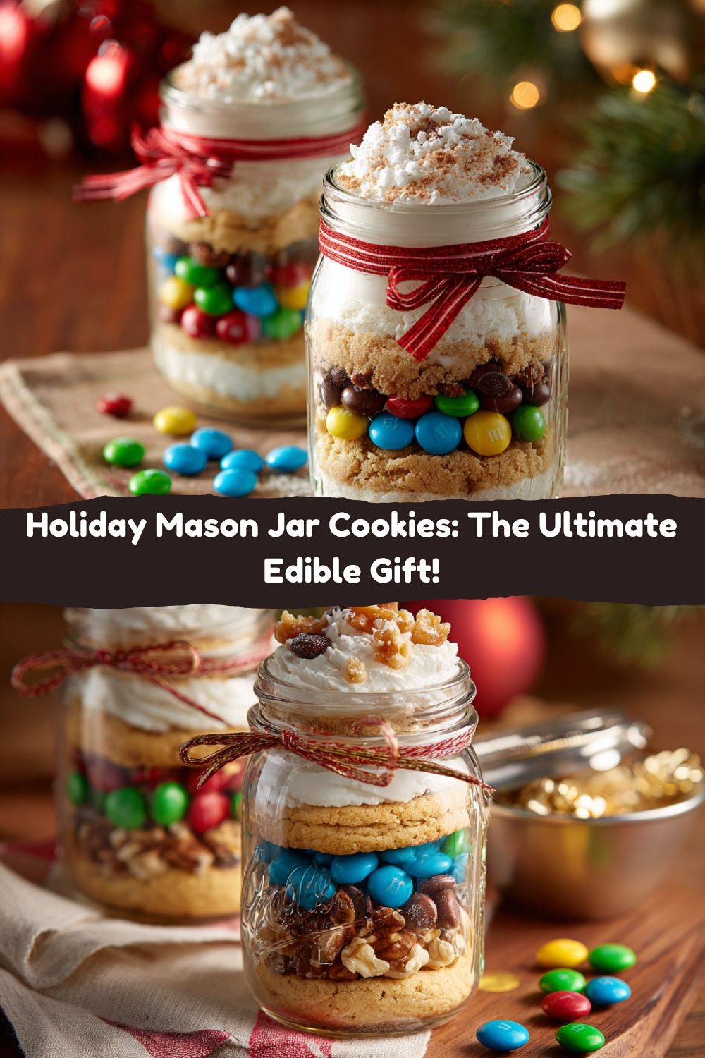 Holiday Mason Jar Cookies