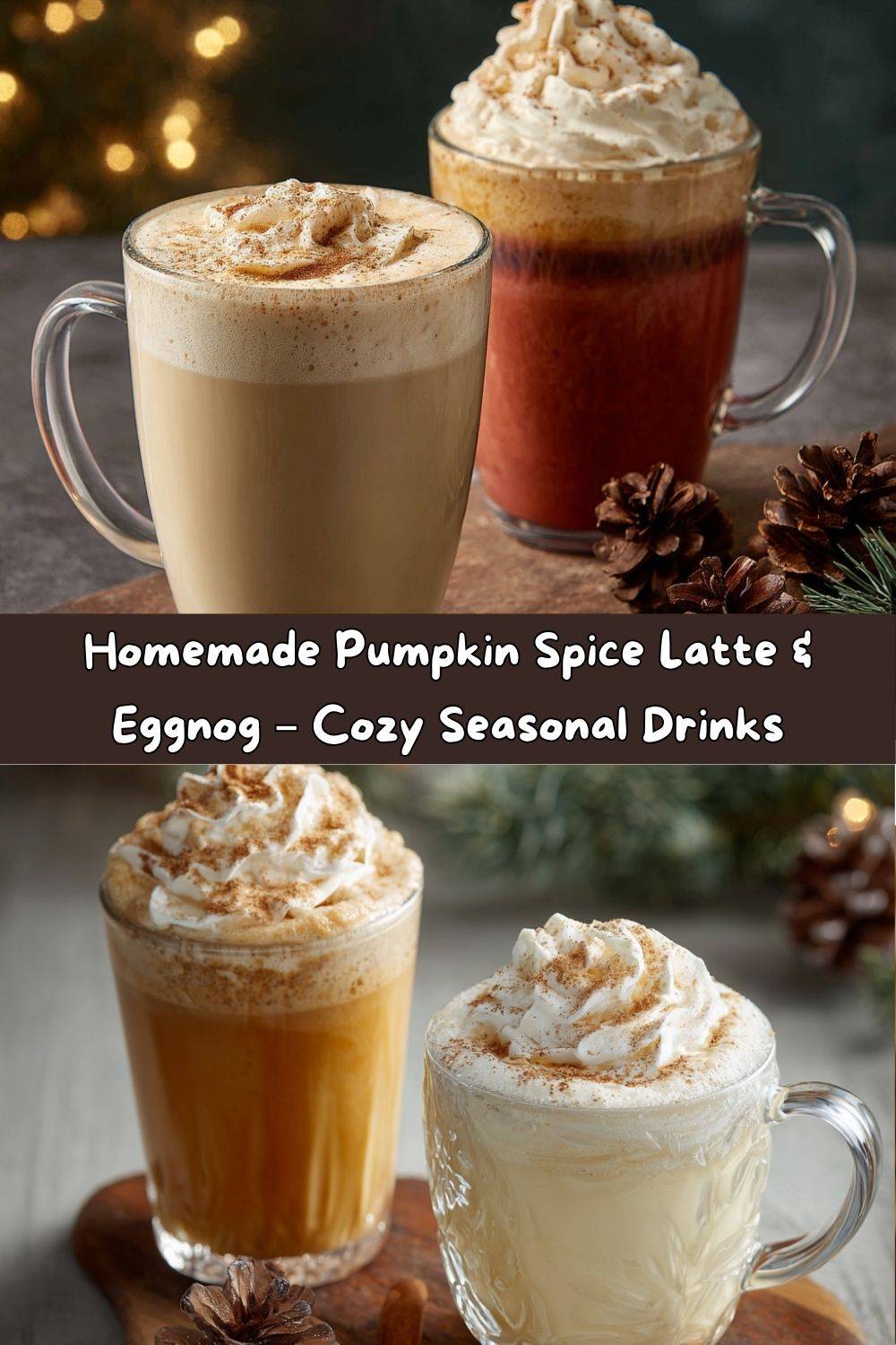 Pumpkin Spice Latte & Eggnog