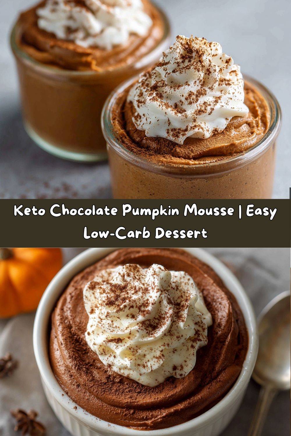 Keto Chocolate Pumpkin Mousse