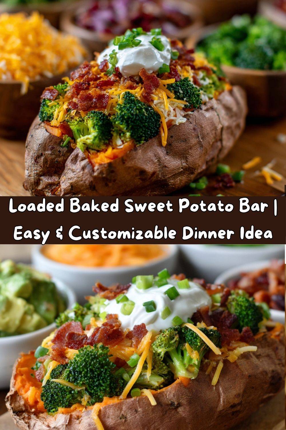 Loaded Baked Sweet Potato Bar