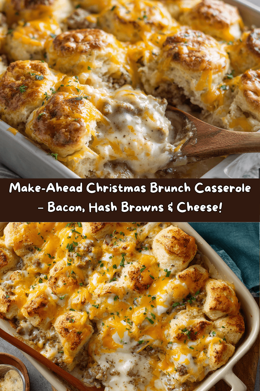 Biscuits and Gravy Breakfast Casserole
