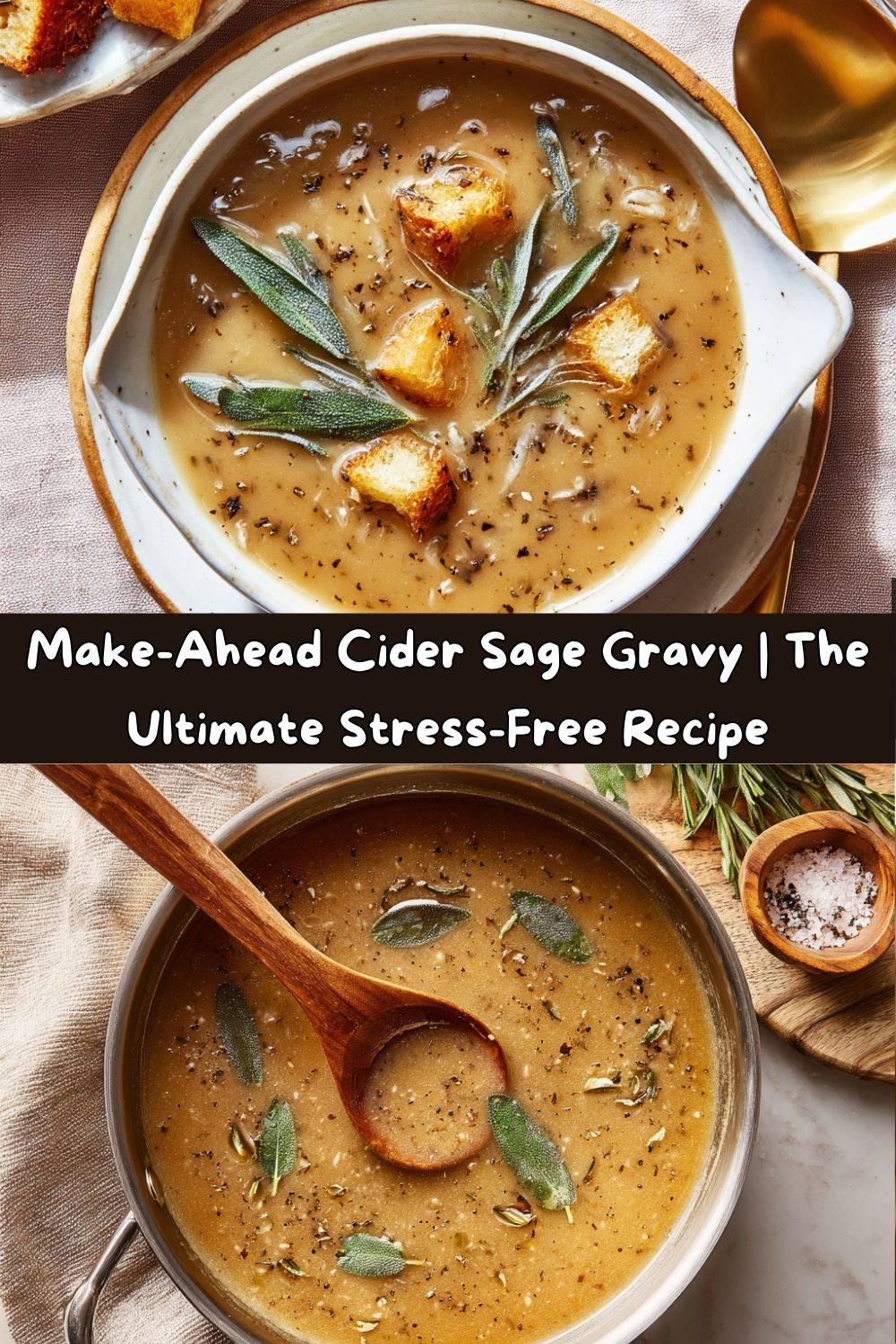 Make-Ahead Cider & Sage Gravy