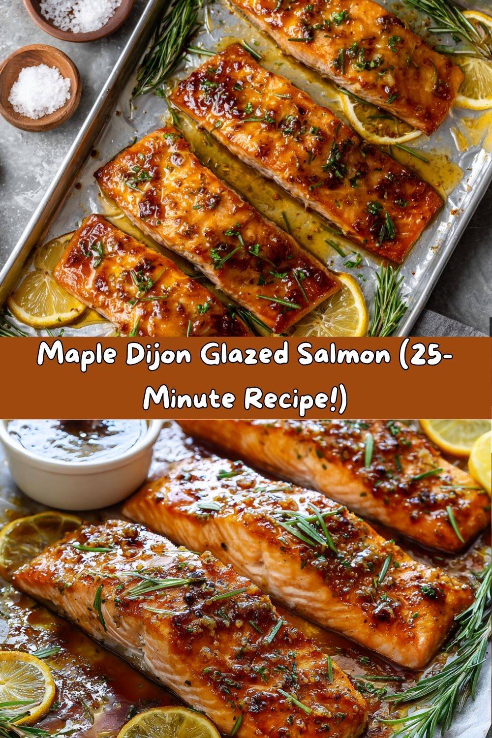 Maple Dijon Glazed Salmon