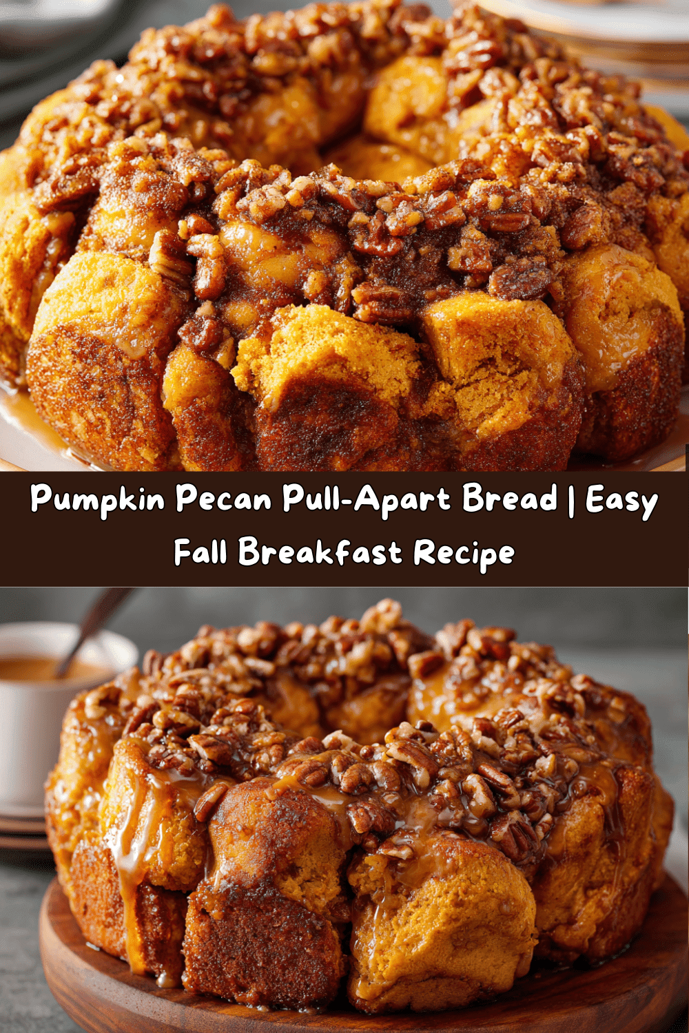 Pumpkin Pecan Pull-Apart Bread
