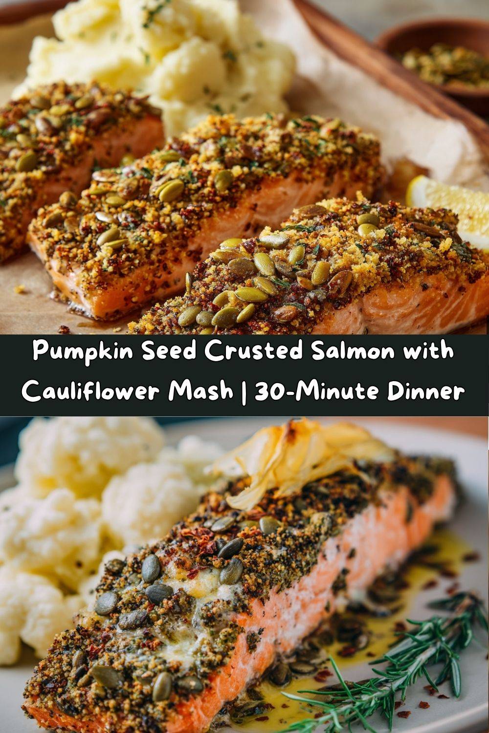 Pumpkin Seed Crusted Salmon