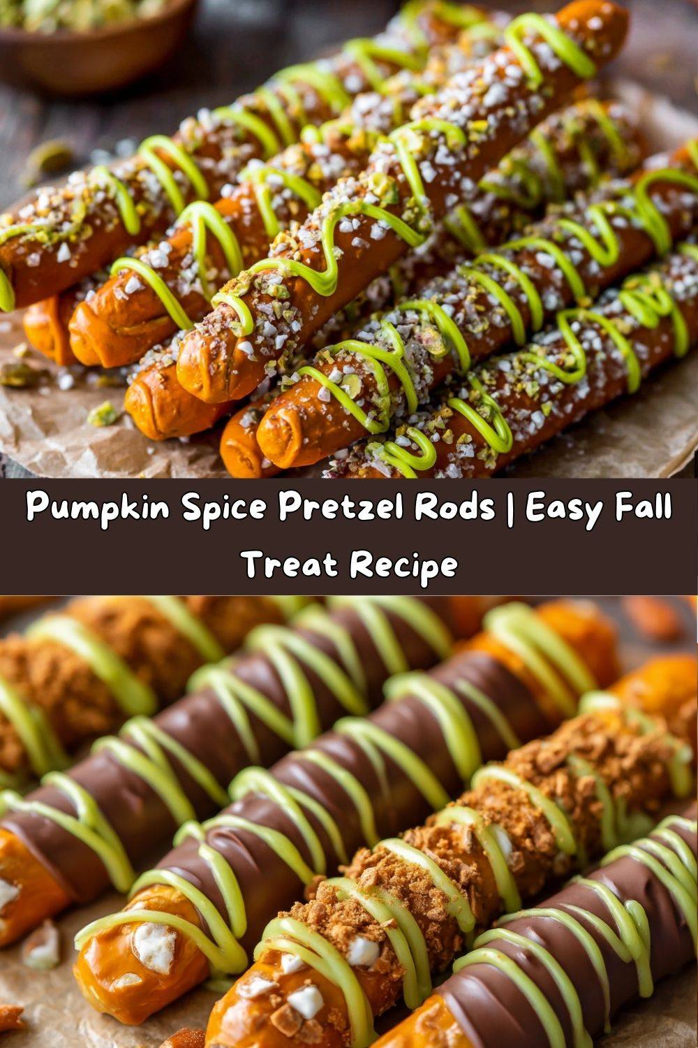 Pumpkin Spice Pretzel Rods