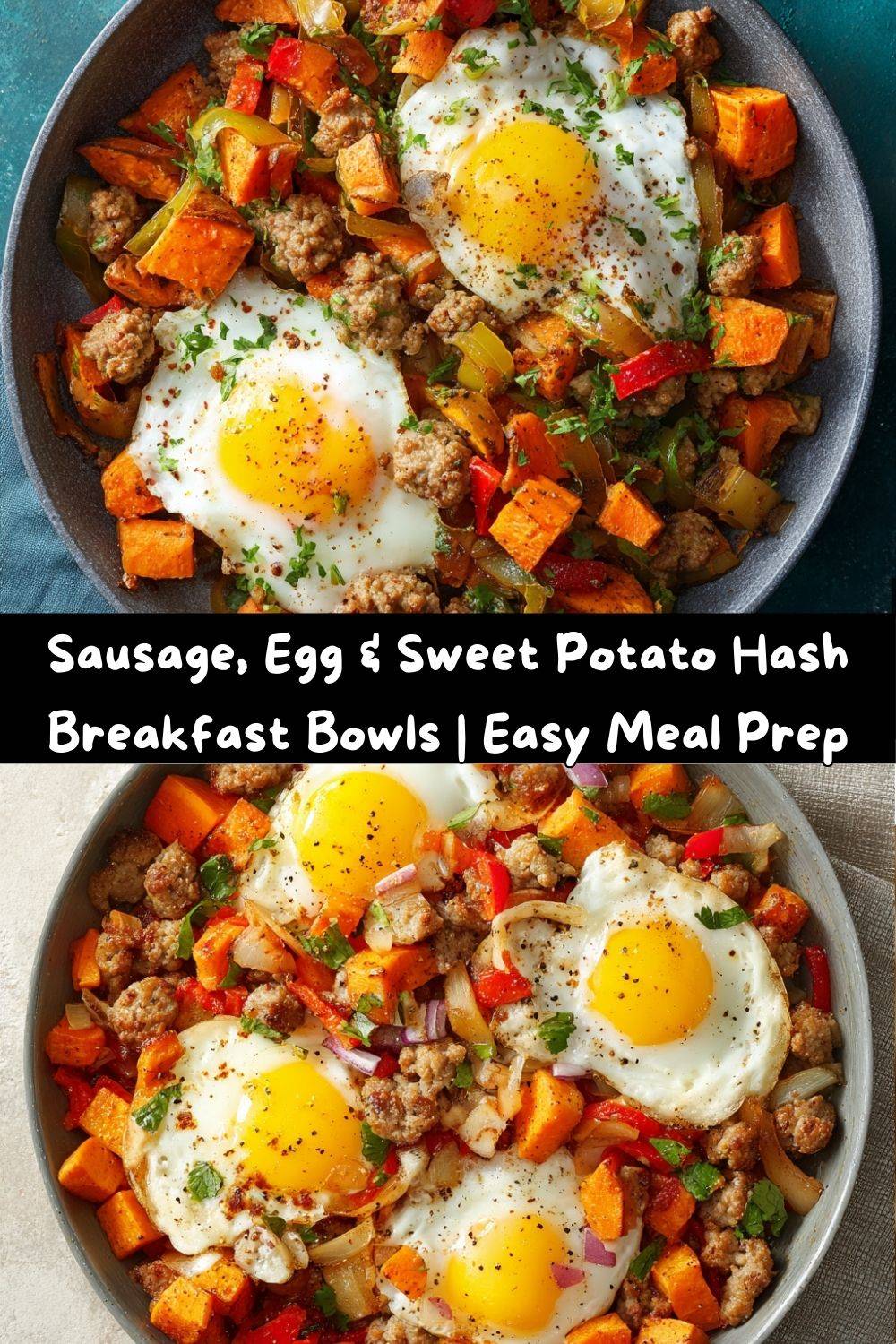 Sausage, Egg & Sweet Potato Hash