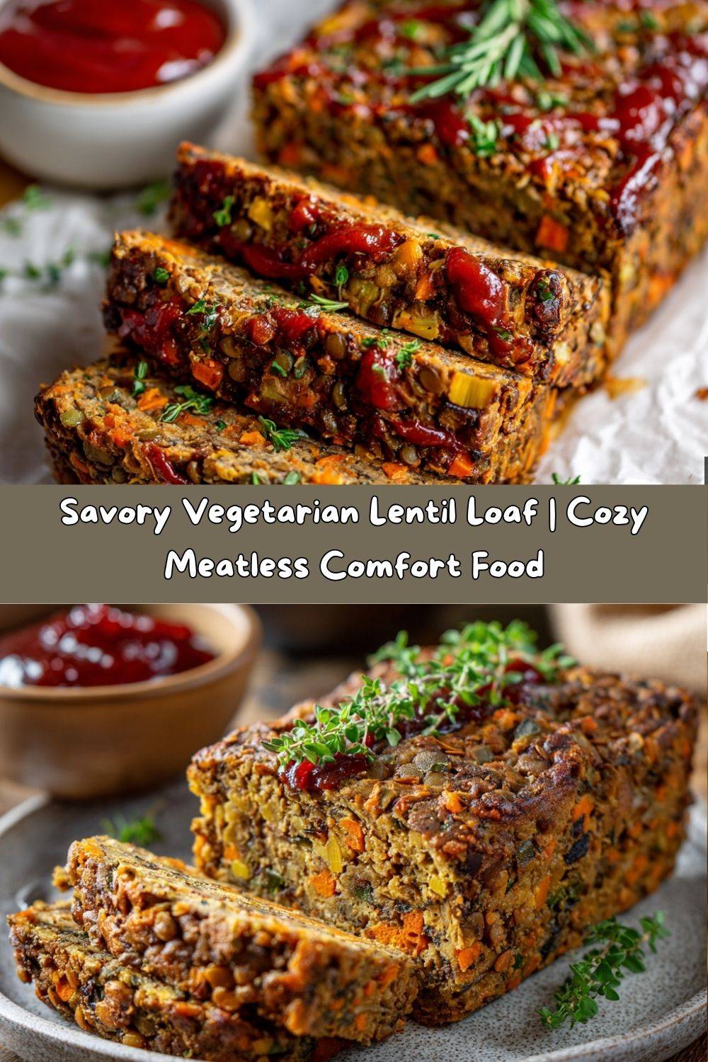 Savory Vegetarian Lentil Loaf
