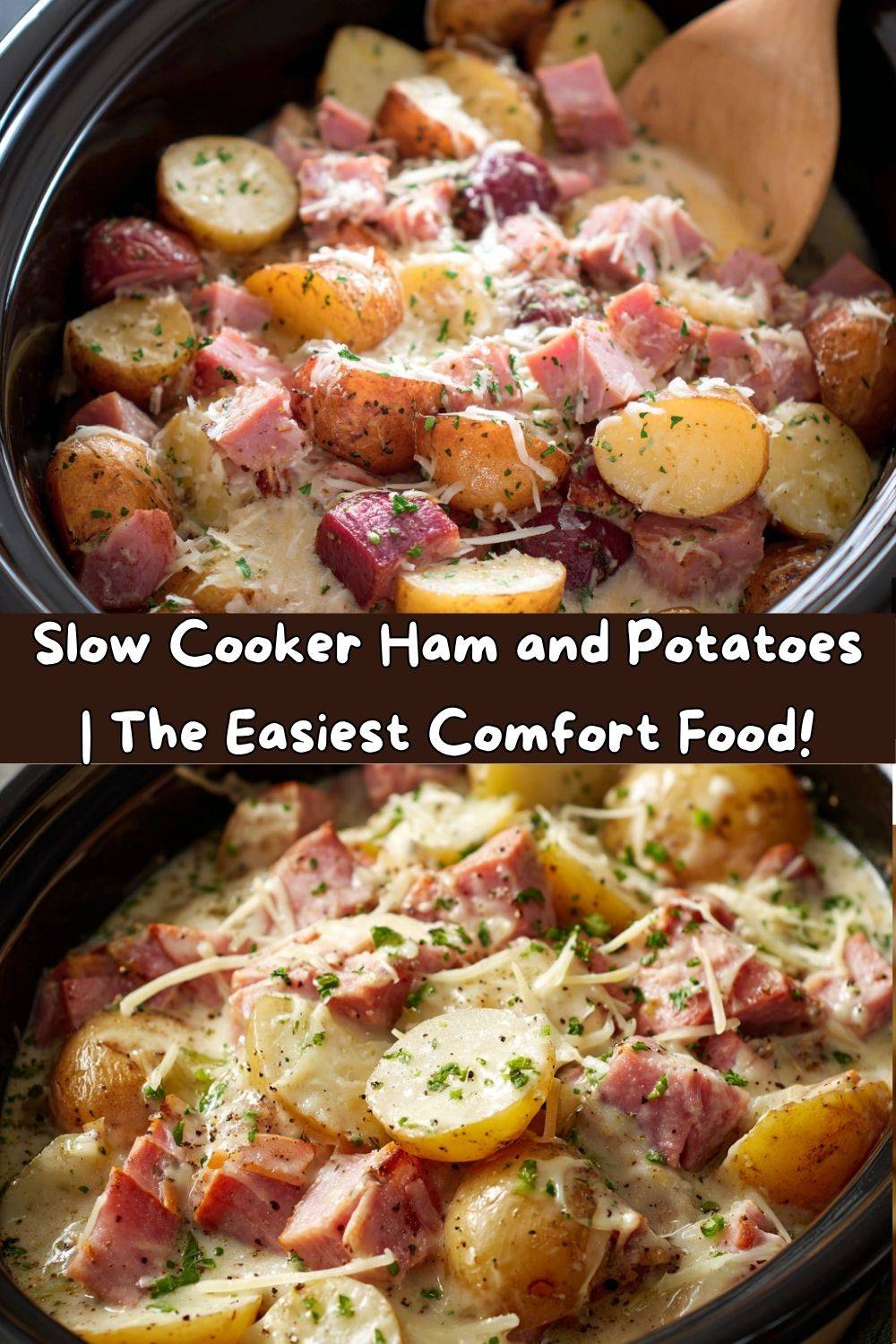 Slow Cooker Ham and Potatoes