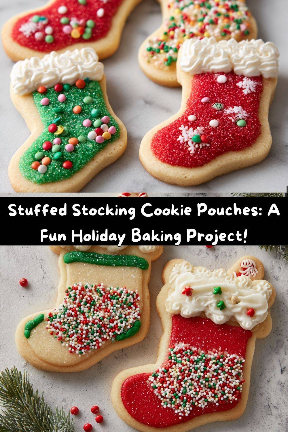 Stuffed Stocking Cookie Pouches