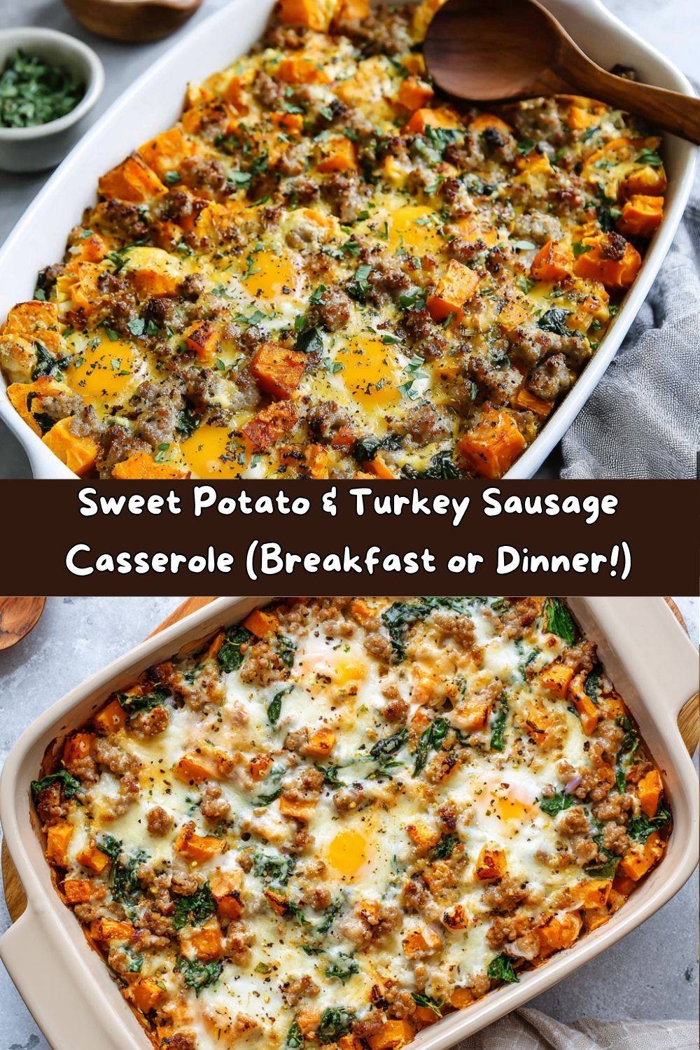 Sweet Potato & Turkey Sausage Casserole