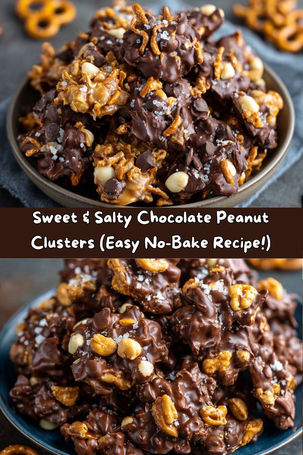 Sweet & Salty Chocolate Peanut Clusters
