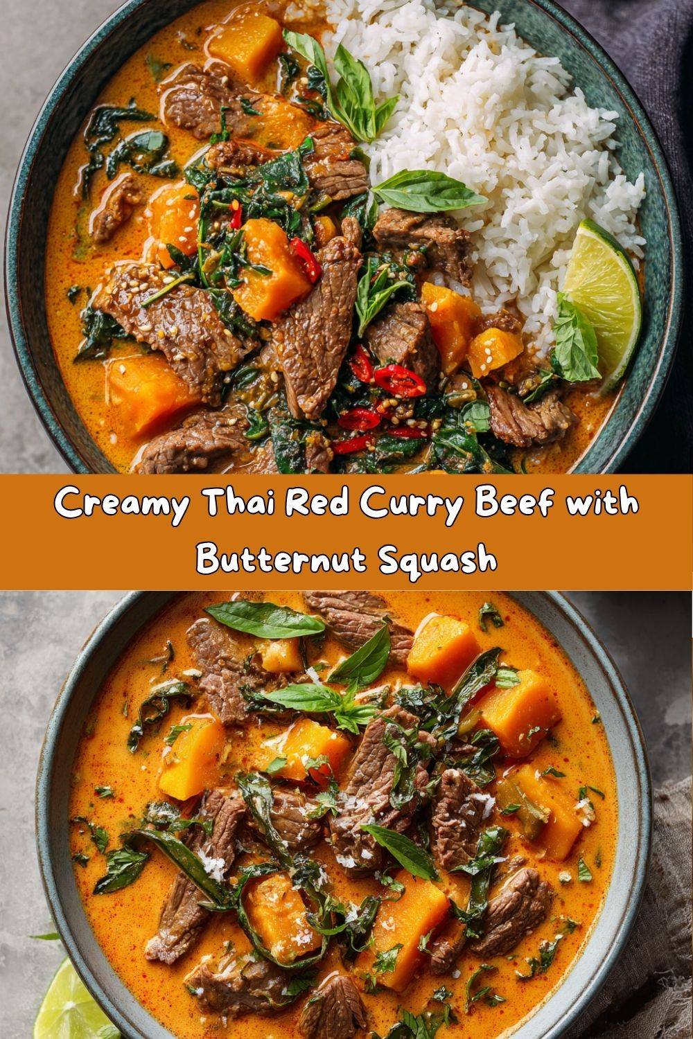 Thai Red Curry Beef with Butternut