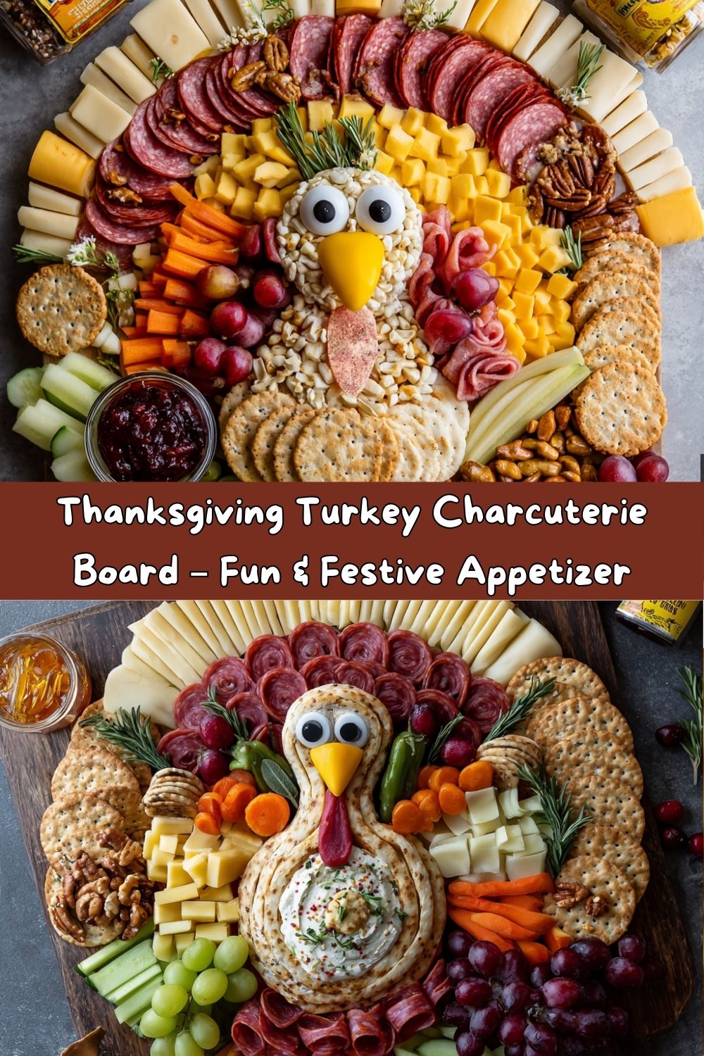 Thanksgiving Turkey Charcuterie Board