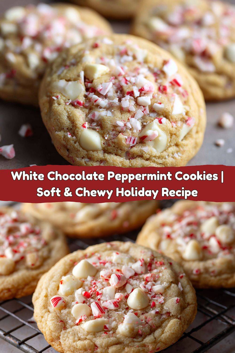 White Chocolate Peppermint Cookies