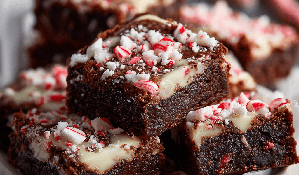 Peppermint Fudge Brownies