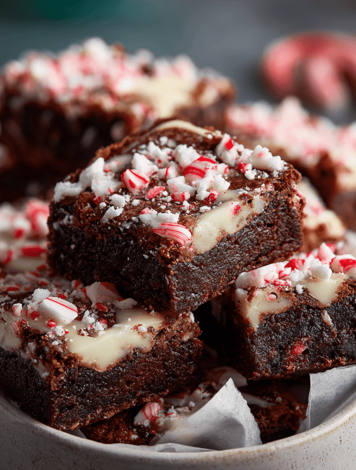 Peppermint Fudge Brownies