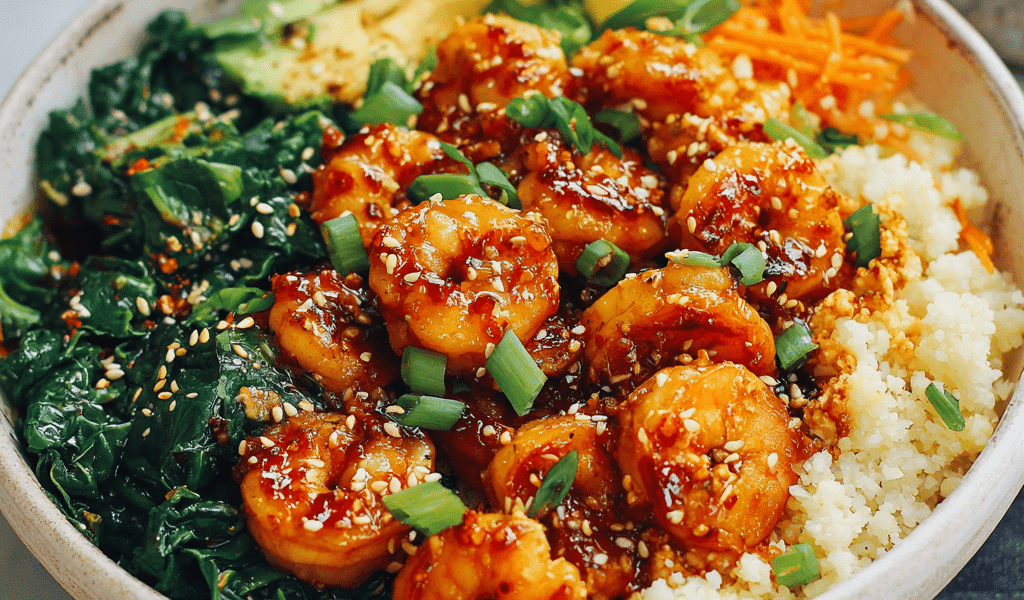 Irresistible Honey Garlic Shrimp Bowls