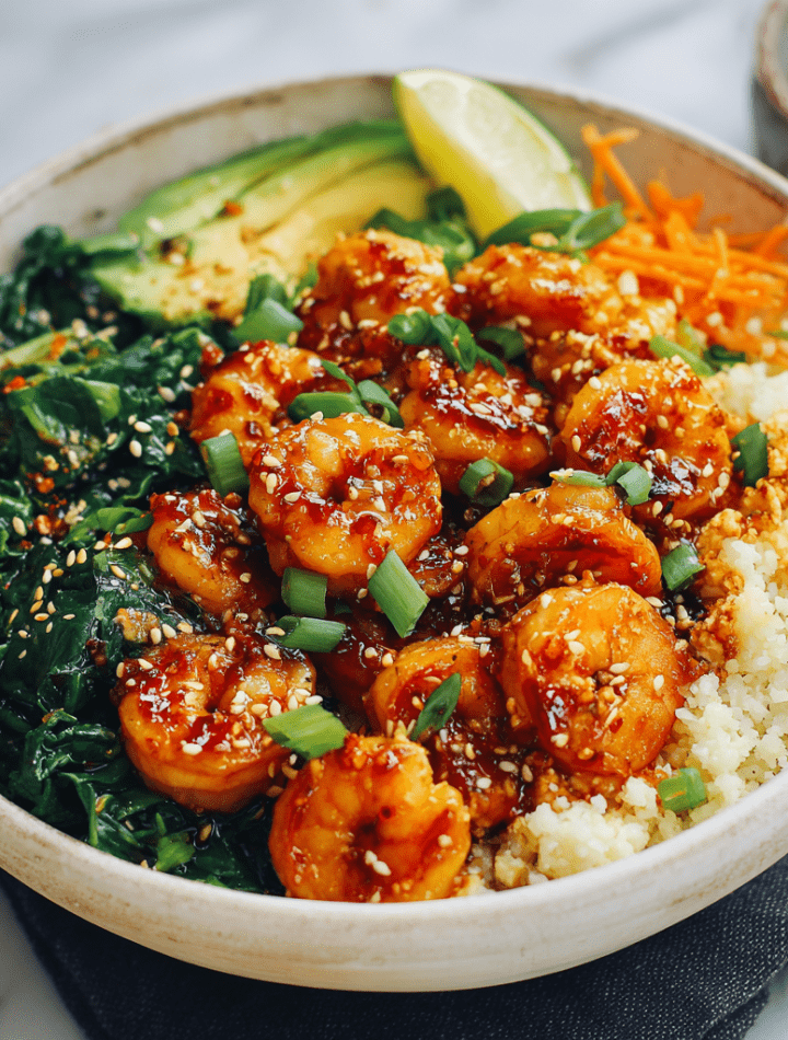 Irresistible Honey Garlic Shrimp Bowls
