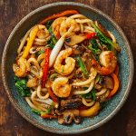 Yaki Udon with Shrimp