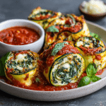Keto Zucchini Ricotta Roll-Ups