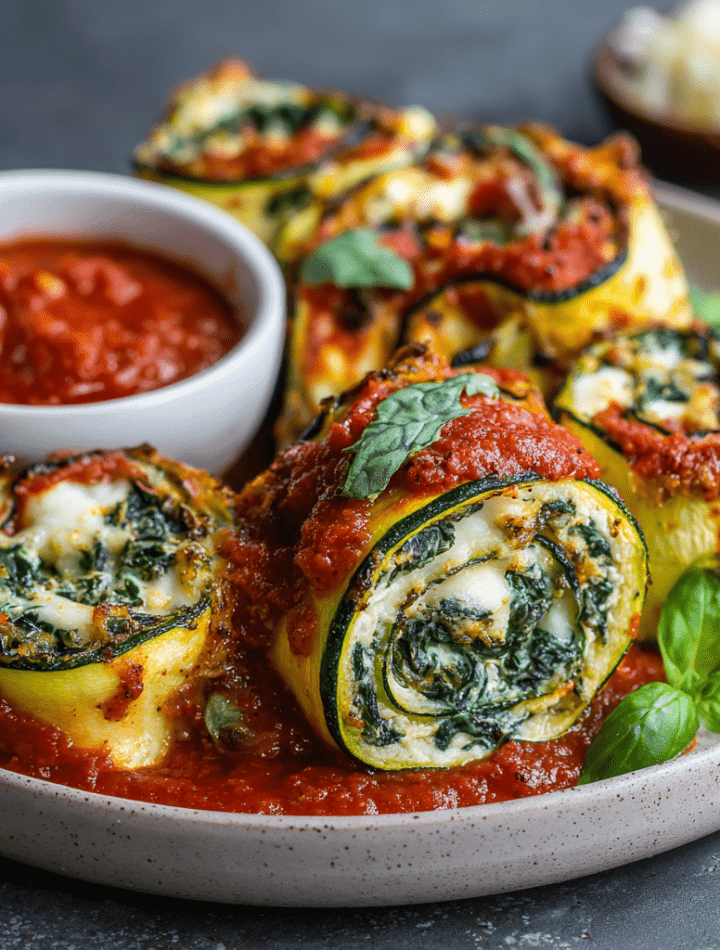 Keto Zucchini Ricotta Roll-Ups