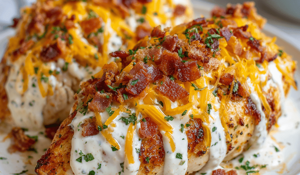 Creamy Bacon Ranch Chicken Bake