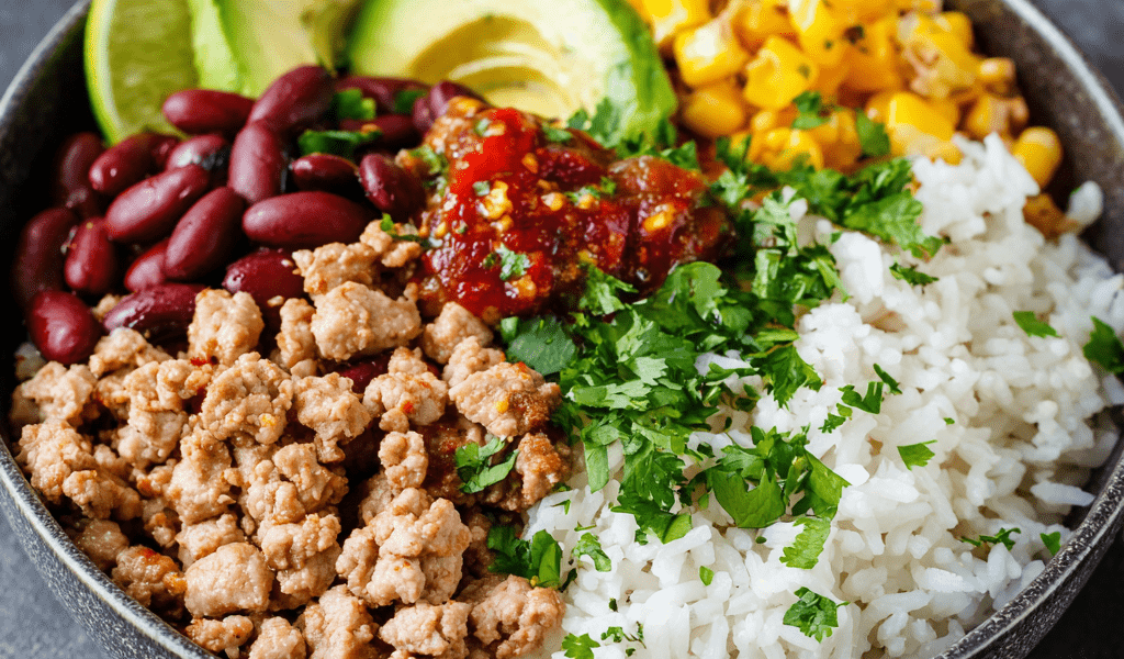 High-Protein Turkey & Rice Bowl