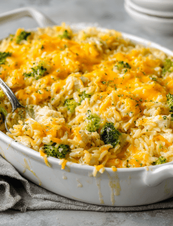 Cheesy Chicken Rice-A-Roni Bake
