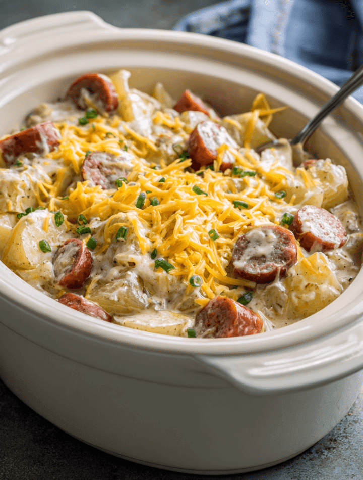 Slow Cooker Sausage and Potato Casserole