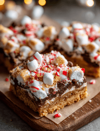S’mores Bars with Candy Cane Crunch
