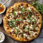 Hot Sausage Feta Honey Pizza
